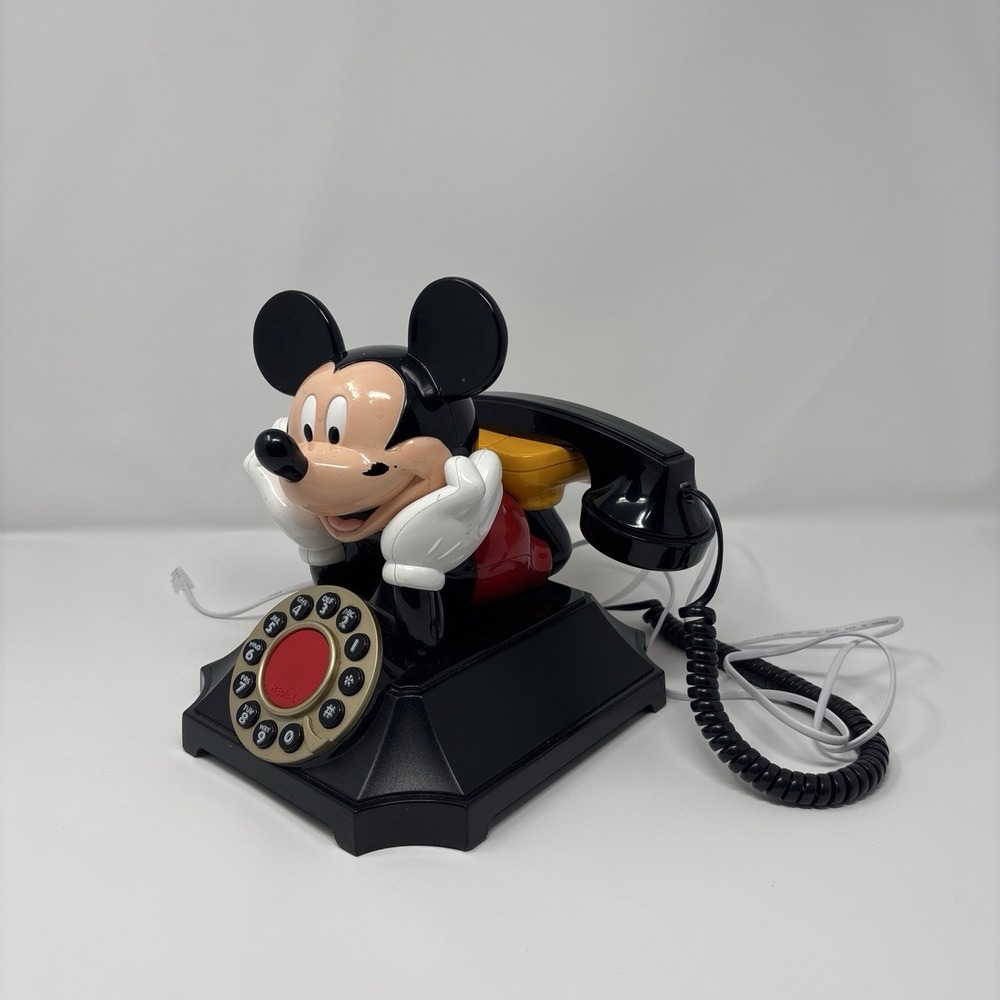 Vintage Segan Telemania Mickey Mouse Corded Landline Telephone